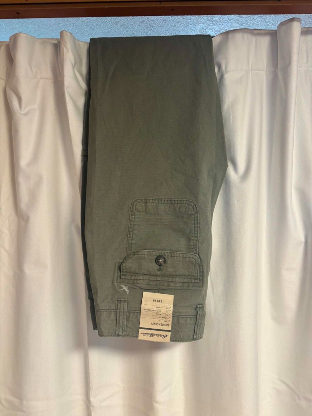 Eddie Bauer NWT Olive Green Capri Pants Size 14